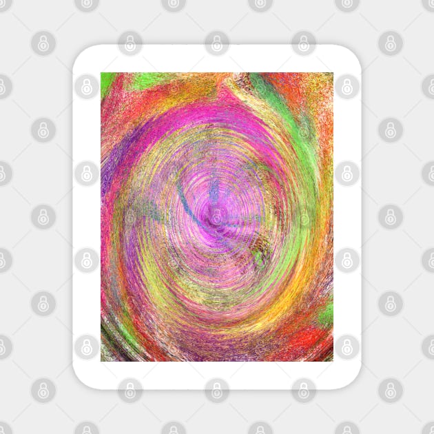 Crazy abstract 11 Magnet by Joelartdesigns