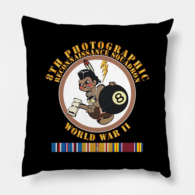 8th Photographic Reconnaissance Squadron - WWII w PAC SVC Pillow by twix123844