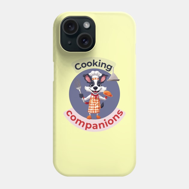 Funny Dog Chef - Cooking Companions Apron Phone Case by Tecnofa