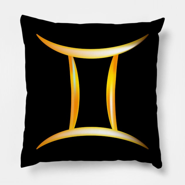 Zodiac signs - Gemini Pillow by Aphro art design 