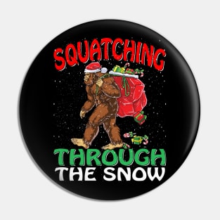 Sasquatch Christmas Squatching Bigfoot Xmas Tree Light Pin