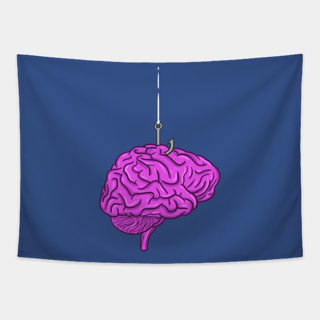 Brain Bait! Tapestry by Camicaturas