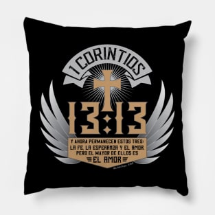 1 Corintios 13:13 – Diseño Estilo Motero Pillow