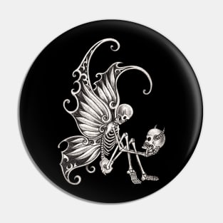 Fairy skeletons surrealist tattoo. Pin