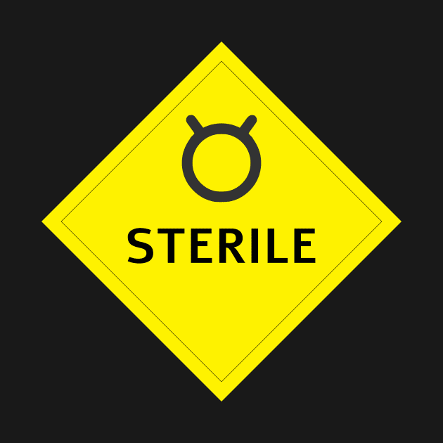 Sterile person warning by birdo