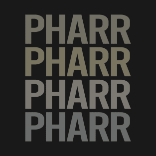 Gray Text Art Pharr T-Shirt