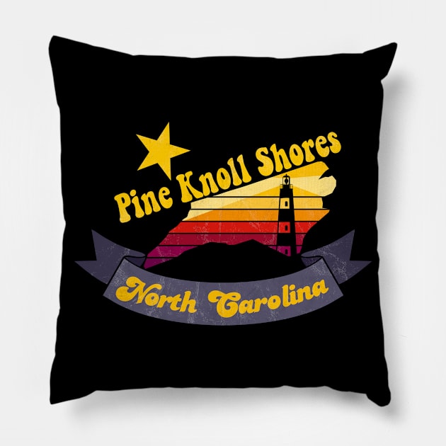 Pine Knoll Shores North Carolina Pillow by Jennifer