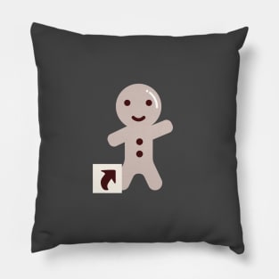 Mini Cute Gingerbread Man Shortcut Pillow