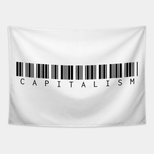 Captalism – Black – Small Logo Tapestry