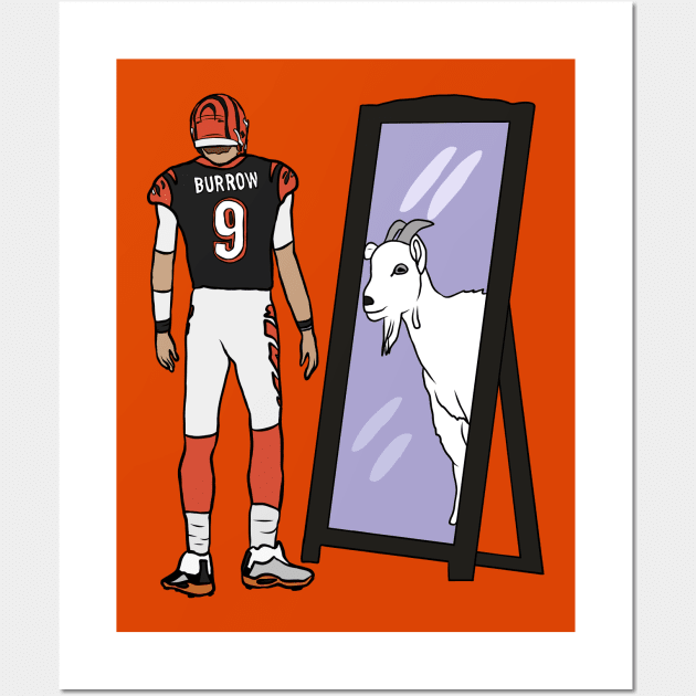 Joe Burrow 9 - Cincinnati Bengals Jersey Poster for Sale by