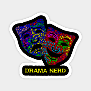 Drama Nerd - Comedy & Tragedy Masks Magnet