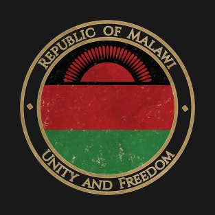 Vintage Republic of Malawi Africa African Flag T-Shirt