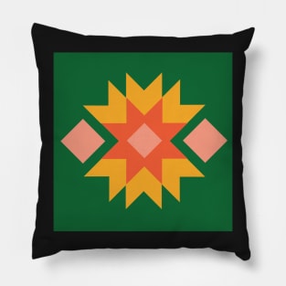 Quilt inspired geometric pattern Pillow