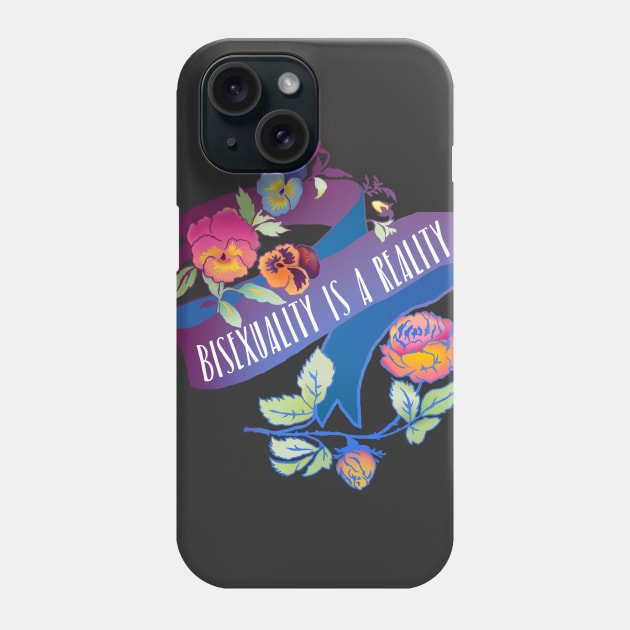 Bisexuality Is A Reality Phone Case by FabulouslyFeminist