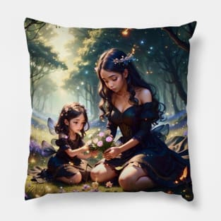 In The Forest With Mom Pillow