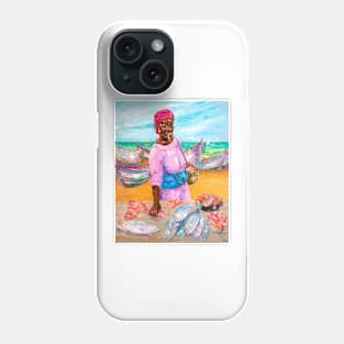 At The Fish Market by The Sea Phone Case