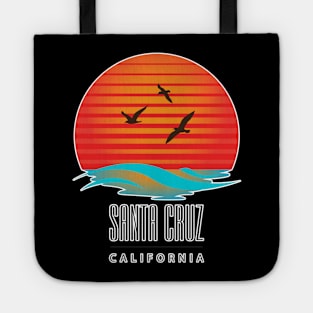 Santa Cruz Logo Sunset and Birds Tote