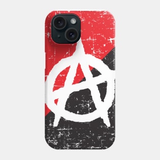 ANTIFA - anti fascist anarchist black red flag Phone Case