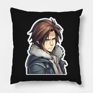 Squall Final Fantasy 8 Art Pillow