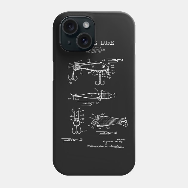 Fishing Lure Patent Phone Case by Woah_Jonny