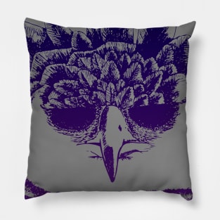 Grumpy Harpy Eagle Pillow