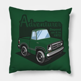 Bright Green Adventurer - 1972 Pillow