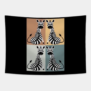 Warm-hearted Zebra Tapestry