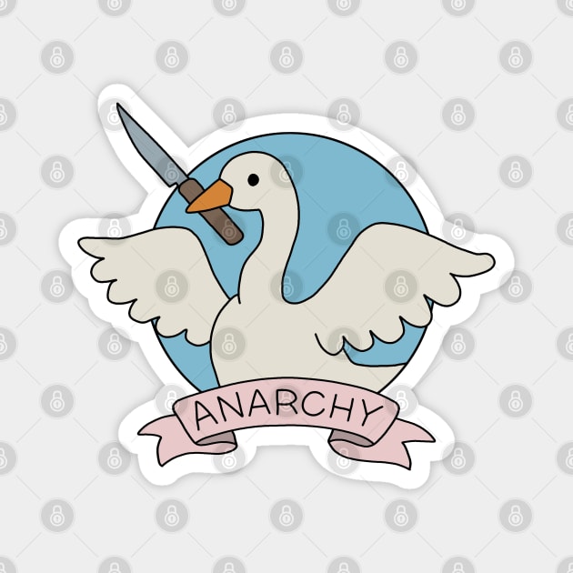 Anarchy - Goose Magnet by valentinahramov