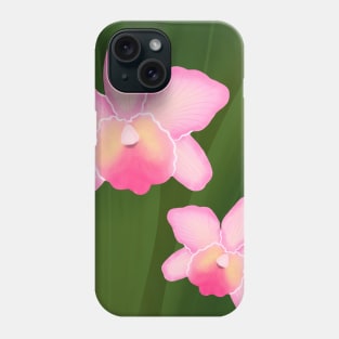 Pink Orchid Flower Pastel Nature Orchids Phone Case