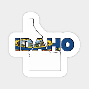 Idaho Colored State Letters Magnet