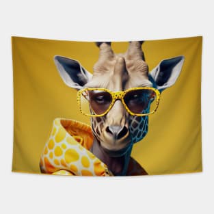 A.I. Fashion Giraffe Tapestry