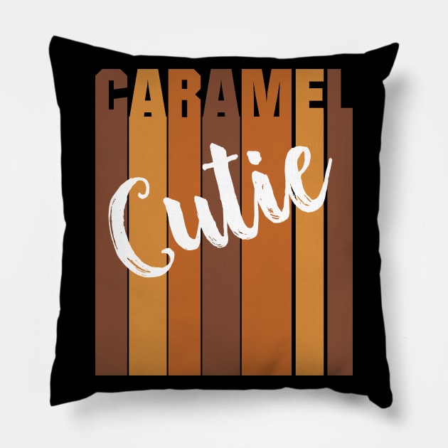 Caramel Cutie Pillow by blackartmattersshop