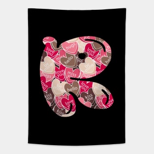 Monogram Letter R Tapestry