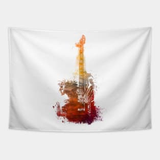 Guitar music art #guitar Tapestry