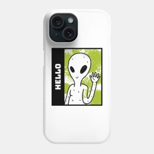 HELLO ufo alien Phone Case