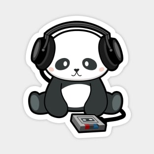 Panda Music Beats Magnet