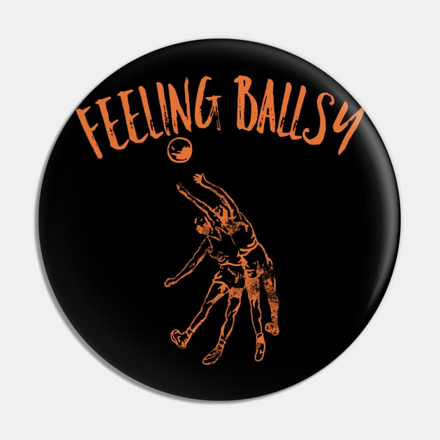 Feeling Basketball Ballsy, Retro Sports Pin by Style Conscious