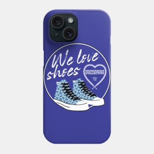 We Love Shoes Blue Phone Case