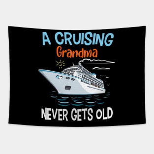 A Cruising Grandma Never Gets Old Tapestry