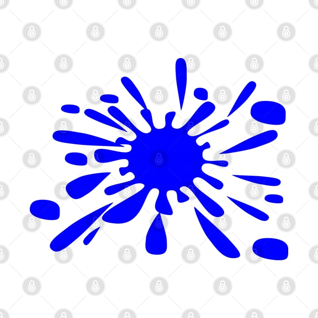 Splat - Brighter Blue by Boo Face Designs