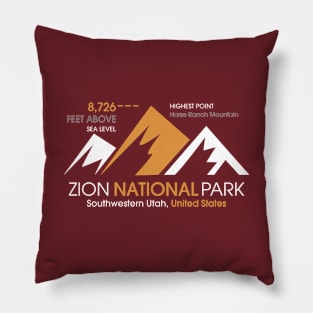 Zion National Park Pillow