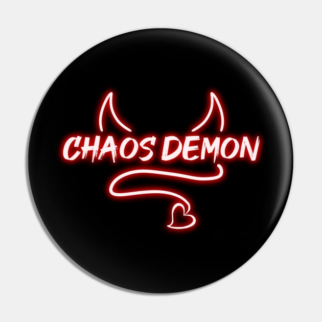 Chaos Demon Pin by Jackal Heart Designs