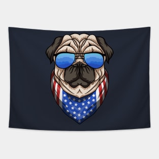 American Pug Dog Tapestry