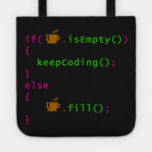 Coffee - coding syntax Tote