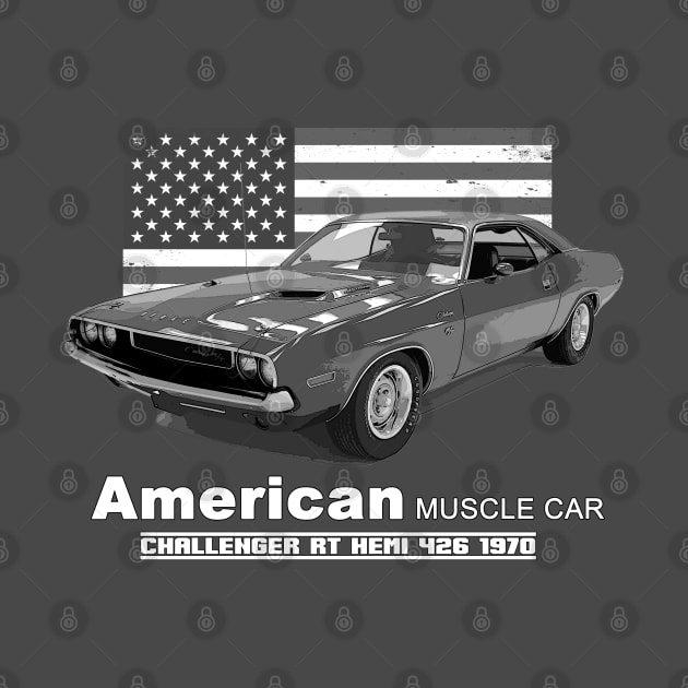 Challenger RT HEMI 426 American Muscle Car 60s 70s Old is Gold by Jose Luiz Filho