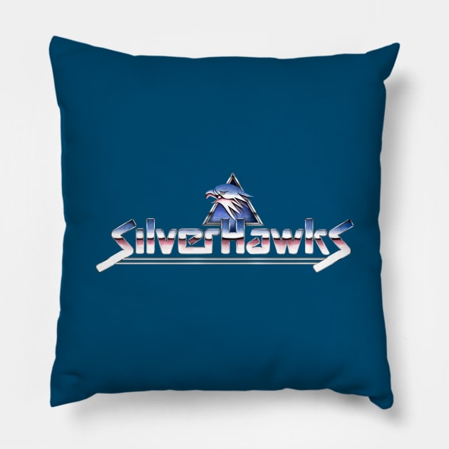 Silver Hawks Pillow by mangel