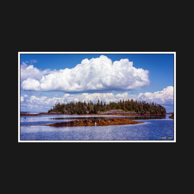 Wooded island off the coast of Nova Scotia by kenmo