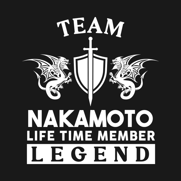 Nakamoto Name T Shirt - Nakamoto Life Time Member Legend Gift Item Tee by unendurableslemp118