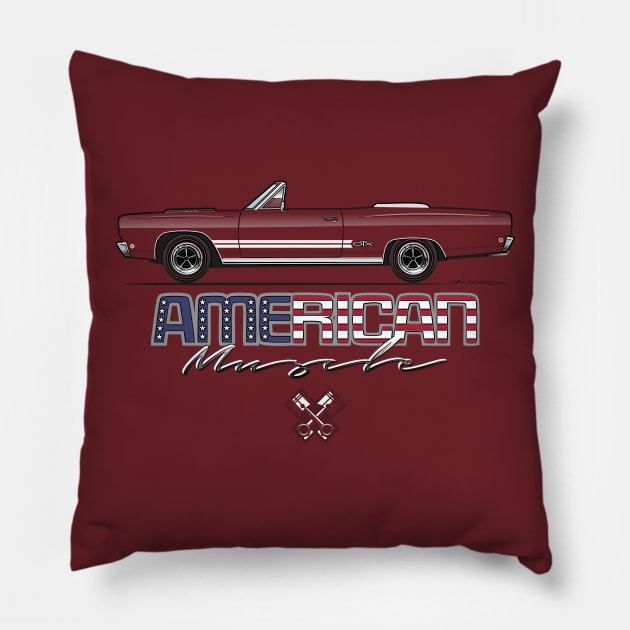 Multi-Color Body Option Apparel GTX Pillow by JRCustoms44