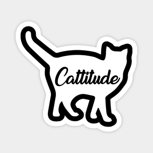 Cute Cattitude Cat Magnet